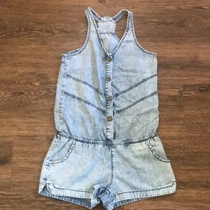 Acid Wash Romper